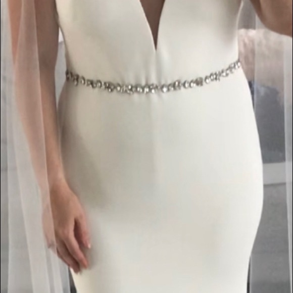 BRIDAL SASH - New, Unused with Marquise Crystals - Luna + Stone Acacia - Picture 7 of 8